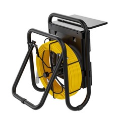 HD 1080P Sewer Pipe Inspection Camera with Keyboard Meter Counter 7&Prime; Monitor 50M
