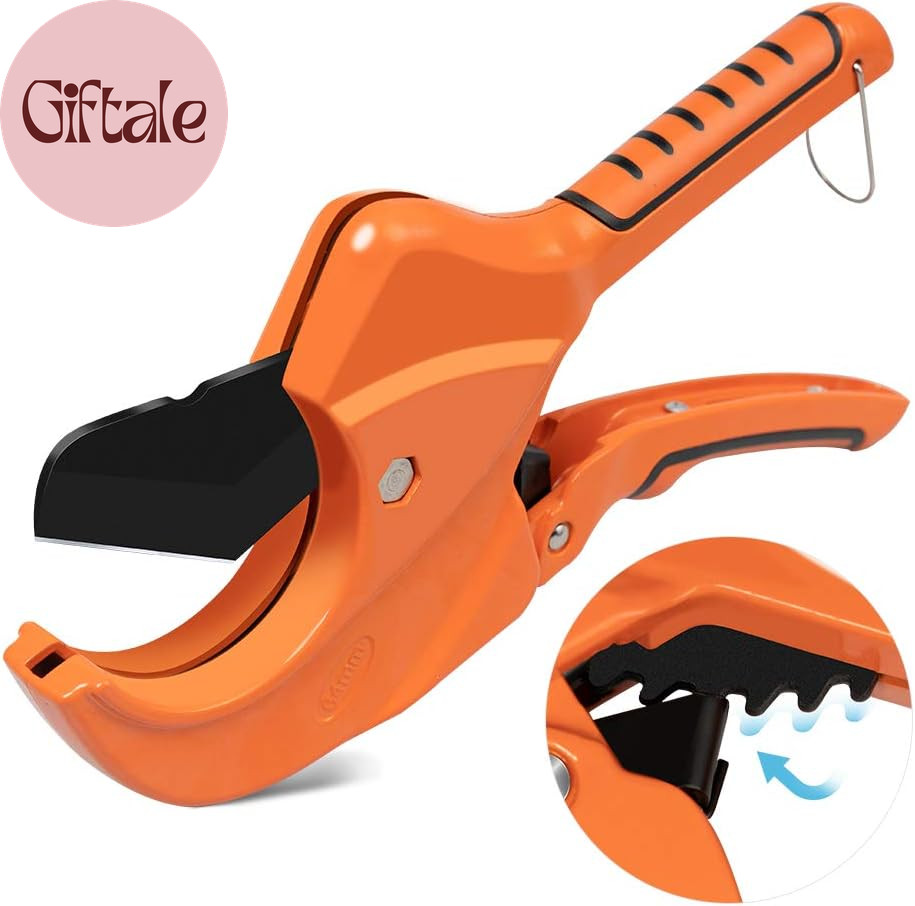 Ratchet PVC Pipe Cutter,Cuts up to 2-1/2&Prime;PEX,PVC,PPR and Plastic Hoses,Pipe Cutt