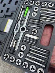 PITTSBURGH 40pc. Carbon Steel SAE Tap and Die Set with Case &ndash; Model #62831