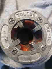 Ridgid 00 and toledo Pipe Threader Dies 1/2, Ridged no 11 toledo no 12 toledo