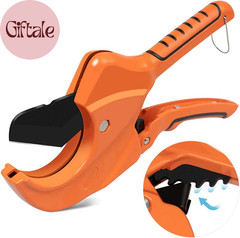 Ratchet PVC Pipe Cutter,Cuts up to 2-1/2&Prime;PEX,PVC,PPR and Plastic Hoses,Pipe Cutt