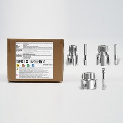3PCS Water Pipe Wrench, Internal & External Pipe Threader Tool Kit, 1/2&Prime; 3/4&Prime; 1&Prime;