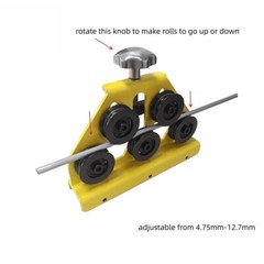 Manual Straightening Tool Stainless Steel Pipe Straightener Diameter 4.75-12.7MM