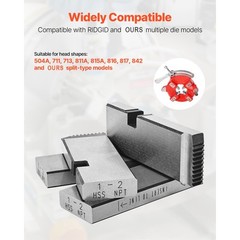 Threading Machine Dies 1&Prime;-2&Prime; NPT Pipe Dies 4 Pcs Right-Handed Fit RIDGID