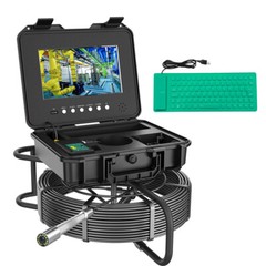 10.1&Prime; 30M Pipe Inspection Camera with 512HZ Locator Self-leveling Meter Counter
