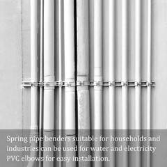 PVC Pipe Bender &ndash; [15 mm x 430 Mm] Spring Tube Bender Cold Pipe Bender Steel