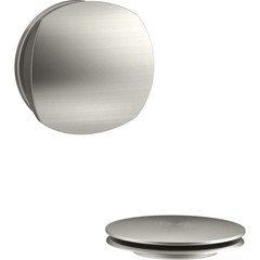 KOHLER PureFlo Rotary Turn bath drain trim Vibrant Brushed Nickel