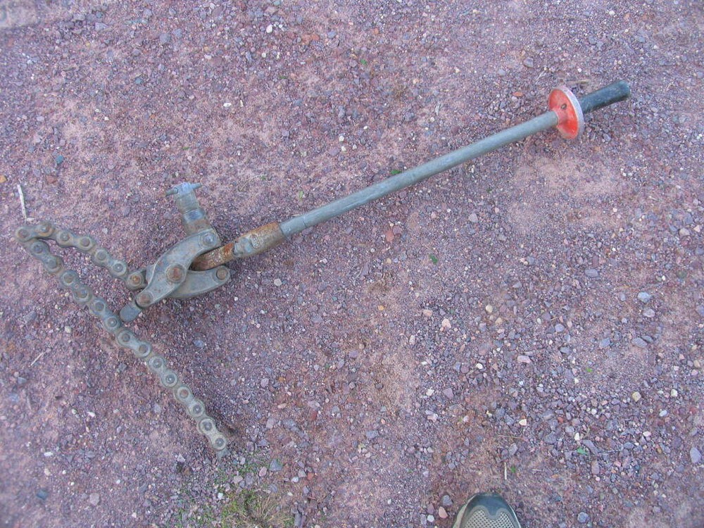 RIDGID NO. 246 CHAIN SOIL PIPE CUTTER PIPE TOOL CO. MADE IN USA