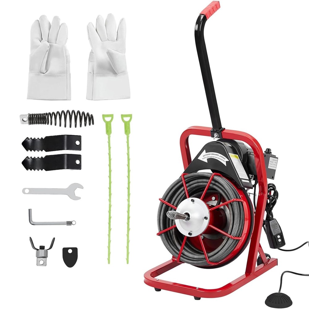 Drain Cleaner Machine, Drain Auger 75Ft X 3/8 Inch for Sewer Clean, Efficient&hellip;