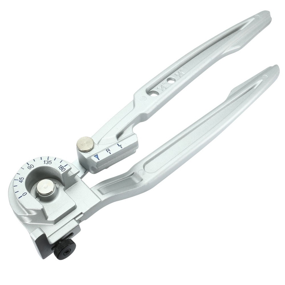 2 in 1 Pipe Tube Bender 180 Degree Tool for 3/8-inch Brass Aluminum Steel Tubing