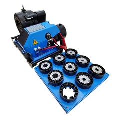 Hydraulic Hose Crimping Machine 12V Vehicle Hose Crimper 0.39&Prime;-2.40&Prime; 8 Set Dies