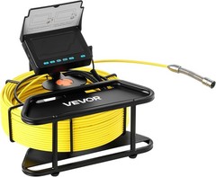 4.3&rdquo; Drain Inspection Camera with 6 LEDs & 4500mAh Battery for Pipe Inspections