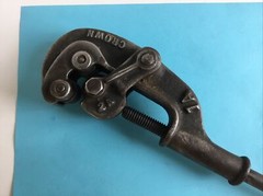 Vintage CROWN 7A Heavy Duty Plumbing Steamfitter Heating Cooling Pipe Cutter