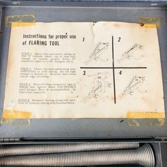 Vintage Craftsman C-Type Tubing Flaring Tool Set w/ Benders & Case