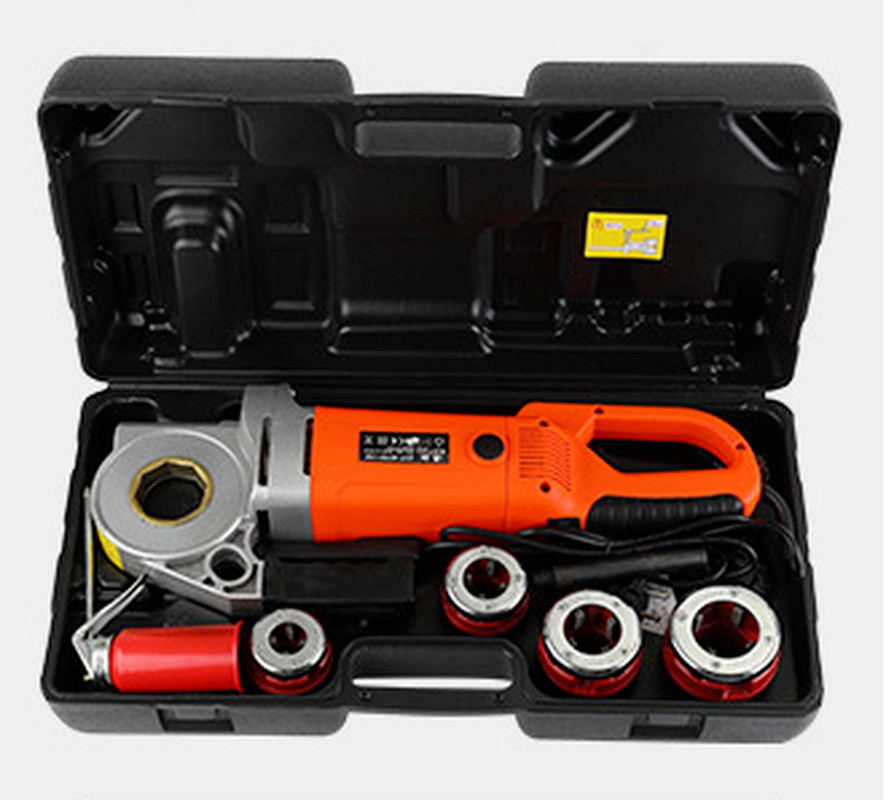 Hand Held Electric Threading Machine Hinge Thread Pipe Iron Tube Threading Kit