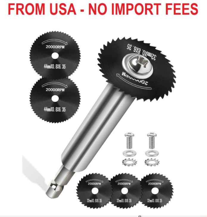Inside Pipe Cutter for PVC Pipe with 5 Replacement Saw Blades, 1/4 Inch Hex Shan