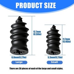Tire Plug Kit 60PCS Multi-Size Spiral Rubber Nails &ndash; Self-Sealing Tire Repair