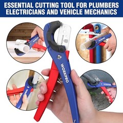 WORKPRO PEX Pipe Cutter Hose Cutter Tubing Cutter w/1/8&Prime;-1-5/8&Prime; Cutting Capacity
