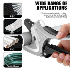 PVC Pipe Cutter,Cuts up to 2-1/2&Prime;,Ratcheting PVC Cutters,Pex Pipe Cutter,For PVC