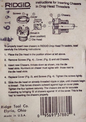 37880 Threading Die, 1-Inch High-Speed Pipe Die for Manual Threaders Features 11