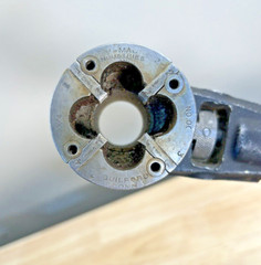 V-Mac Industries Inc Pipe Threading Ratchet Head 3/4 Die Guilford Conn Works