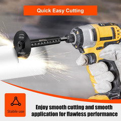 Inside Pipe Cutter,6 Pcs Saw Tooth Blades with 3 Inch Scale 1/4&Prime; Hex Shank, Cutt