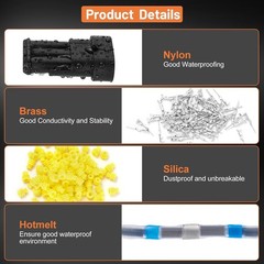349 pcs Pin Connector Kit, Automotive Electrical Wire Connectors | Crimping Tool