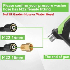 Tool Daily Sewer Jetter Kit for Pressure Washer 50 FT, Short Power Washer Gun
