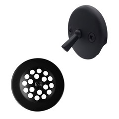 Westbrass A92-62 3-1/8&Prime; Trip Lever Bathtub and Shower 1 Pack, Matte Black