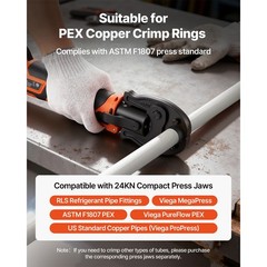 18V PEX Press Tool 1/2-1in Dual 2Ah Batteries