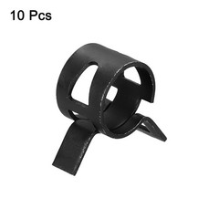 10 Pcs Fuel Line Clamps Spring Band Hose Clamps 1/2&Prime; 14mm, Black