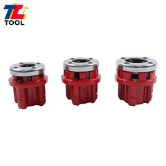 7 Size W/ Handle Pipe Threader Threading BSPT Pipe Threader 3/8&Prime; To 2&Prime; Dies Set