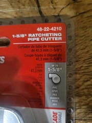 Milwaukee 48-22-4210 1-5/8 in. Ratcheting Pipe Cutter **FREE SAME DAY SHIPPING**