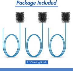 3 Pcs Condensate Trap Flexible Drain Brush, 48 Inch AC Drain Line Cleaning Brush