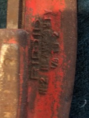 RIDGID No.2 HEAVY DUTY PIPE CUTTER 1/8&rdquo;-2&rdquo; PIPE CAPACITY RIDGE TOOL CO.