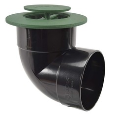 NDS 422G Pop-Up Drainage Emitter with Elbow fits 4-Inch 4 Inch, Green Plastic