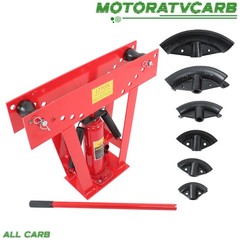 ALL-CARB Pipe Bender 12Ton Manual Hydraulic Piping Bending Exhaust Tube w/6 Dies