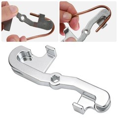 1/5&Prime; 2 in 1 Way Car Brake Pipe Bender Steel Manual Fluid Line Tube Bending Tool