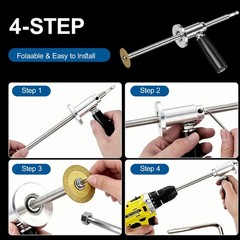 PVC Internal Pipe Cutter, with Diamond Grit Cutting Wheel and Handle,1/4in He&hellip;