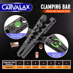 CARVALAX 45&deg; Eccentric Flaring Tool Kit for Copper, Brass, and Aluminum Tubing,