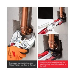Hydraulic Copper Pipe Tube Fittings Crimper with Muliti-directional Jaw with &hellip;