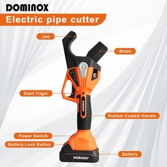 DOMINOX 18V Electric PVC Pipe Cutter, 2.0Ah Plastic Tubing Cutter, Max Cuts u&hellip;