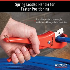 23488 Model PC-1250 Single Stroke Plastic Pipe and Tubing Cutter, 1/8-inch