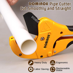 PVC Pipe Cutter, Cuts up to 2-1/2&Prime; PEX, PVC, PPR, Plastic Hoses& Plumbing Pipes,