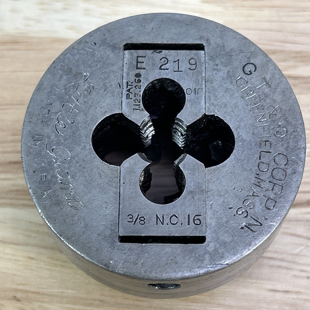 GTD Little Giant 3/8&rdquo; NC 16 2-3/4&rdquo; Size Adjustable Threading Die Insert Collet