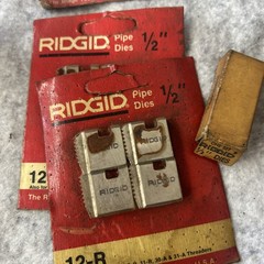 Rigid Pipe Dies LOT (new old stock)