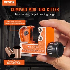 VEVOR Mini Cutter Copper Pipe Cutter 1/8&Prime;-1-1/8&Prime;O.D. for Aluminum Plastic