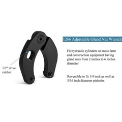 Multi-purpose Adjustable Gland Nut Wrench Drive for Construction Equipment