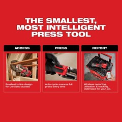 Milwaukee M12 Force Logic Press Tool Kit With Onekey With 1/2 Inch 1&rdquo; Inch