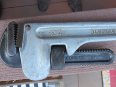 MCC 24&Prime; Aluminum Pipe Wrench PW-DA600 Jaw Size 600mm Forged Handle Japan